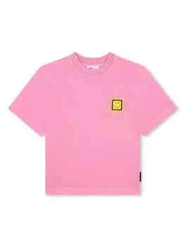 Marc Jacobs Kids футболка с декором Rear, розовый