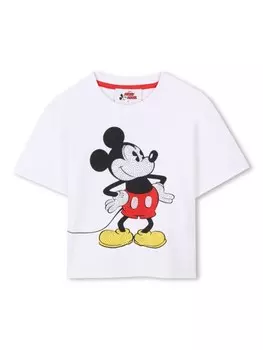Marc Jacobs Kids футболка с графичным принтом из коллаборации с Mickey Mouse, белый