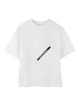 Marc Jacobs Kids футболка с карманом, белый