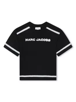Marc Jacobs Kids футболка с логотипом, черный