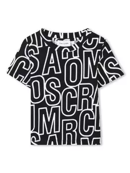 Marc Jacobs Kids футболка с логотипом, черный