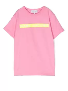 Marc Jacobs Kids футболка с логотипом, розовый