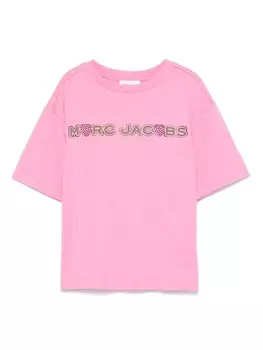 Marc Jacobs Kids футболка с логотипом, розовый