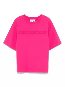 Marc Jacobs Kids футболка с нашивкой-логотипом, розовый