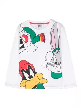 Marc Jacobs Kids футболка с принтом из коллаборации с Looney Tunes, белый