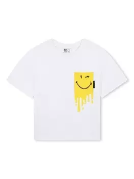 Marc Jacobs Kids футболка с принтом Stamped, белый