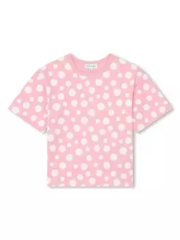 Marc Jacobs Kids футболка в горох, розовый