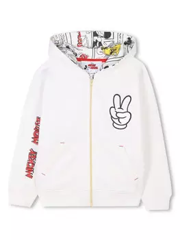 Marc Jacobs Kids худи на молнии из коллаборации с Disney, нейтральный цвет
