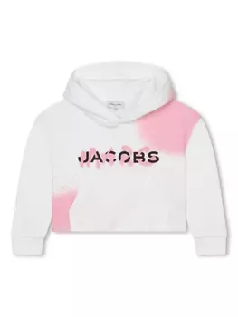 Marc Jacobs Kids худи с эффектом разбрызганной краски, белый