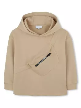 Marc Jacobs Kids худи с карманом на молнии, нейтральный цвет
