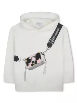 Marc Jacobs Kids худи с логотипом, белый