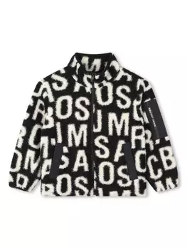 Marc Jacobs Kids кардиган с жаккардовым логотипом, черный
