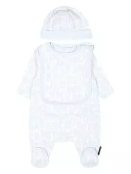 Marc Jacobs Kids комплект для роста ребенка с логотипом, белый