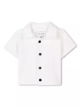 Marc Jacobs Kids комплект из топа и шортов с жаккардовым логотипом, белый