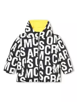 Marc Jacobs Kids куртка-пуховик с логотипом, черный