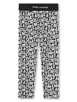 Marc Jacobs Kids легинсы с логотипом, черный