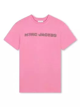 Marc Jacobs Kids платье из джерси с принтом, розовый