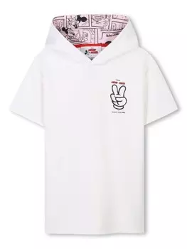 Marc Jacobs Kids платье с капюшоном из коллаборации с Disney, белый