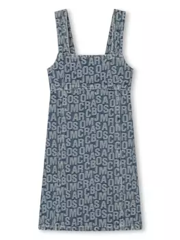 Marc Jacobs Kids платье с логотипом, черный