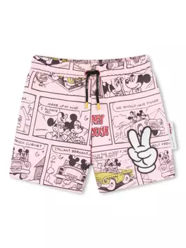 Marc Jacobs Kids шорты с принтом Mickey Mouse, розовый