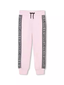Marc Jacobs Kids спортивные брюки с логотипом, розовый