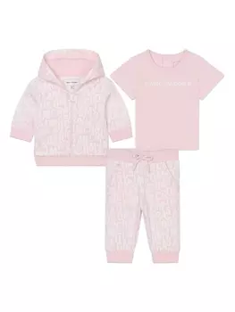 Marc Jacobs Kids спортивный костюм с логотипом, розовый