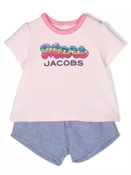 Marc Jacobs Kids спортивный костюм с логотипом, розовый