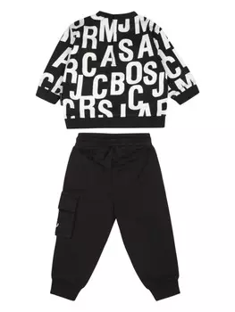 Marc Jacobs Kids спортивный костюм с монограммой, черный
