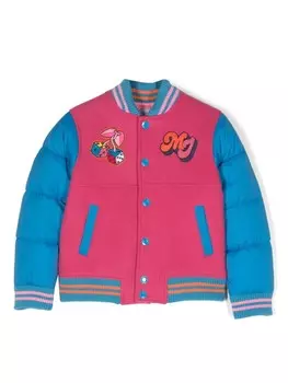 Marc Jacobs Kids стеганый бомбер, розовый