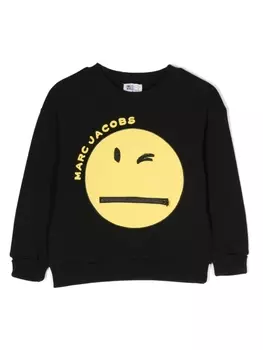 Marc Jacobs Kids толстовка из коллаборации с Smiley World, черный