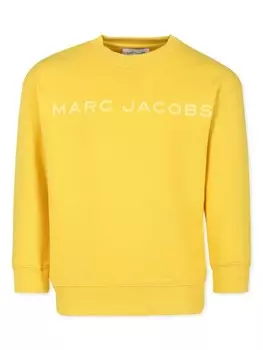 Marc Jacobs Kids толстовка с аппликацией логотипа, желтый