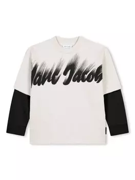 Marc Jacobs Kids толстовка с логотипом, белый