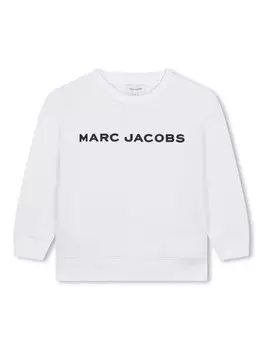 Marc Jacobs Kids толстовка с логотипом, белый