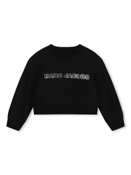 Marc Jacobs Kids толстовка с логотипом, черный