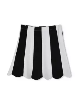 Marc Jacobs Kids юбка в полоску, черный