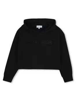 Marc Jacobs Kids укороченное худи, черный