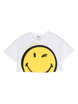 Marc Jacobs Kids укороченный топ из коллаборации со Smiley Word, белый