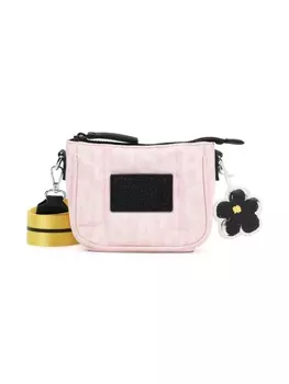 Marc Jacobs Kids жаккардовая сумка на плечо с монограммой, розовый