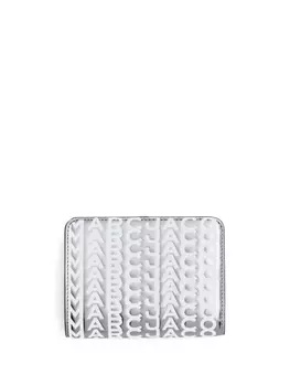 Marc Jacobs кошелек The Mini Compact, серебристый