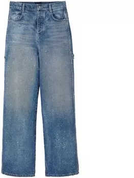 Marc Jacobs кроссовки Oversized с кристаллами джинсы, синий