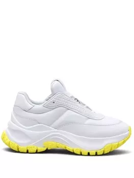 Кроссовки Marc Jacobs The Lazy Runner Embossed Logo, белый/желтый