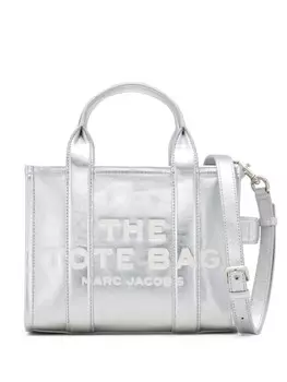 Marc Jacobs маленькая металлическая сумка-тоут, серебристый