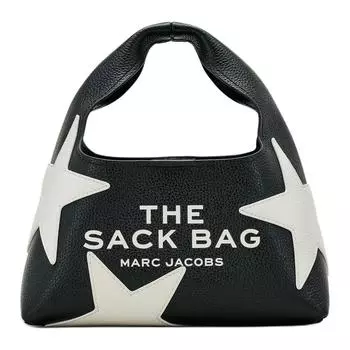 MARC JACOBS Мини-сумка из натуральной кожи, женская, черно-белая