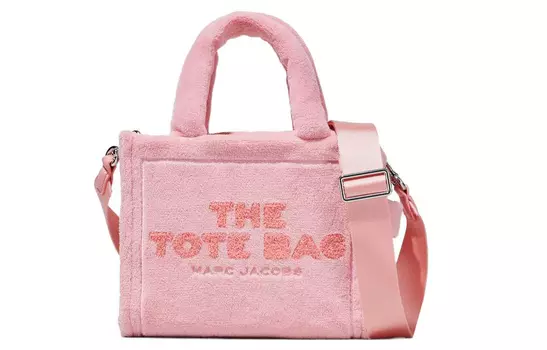 MARC JACOBS Мини-сумка женская из ткани, светло-розовая