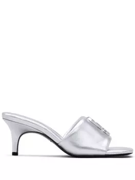 Marc Jacobs мюли The Metallic J, серебристый