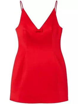 Marc Jacobs платье с атласным бантом, красный