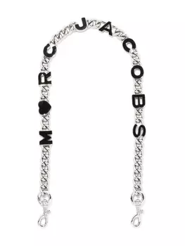 Marc Jacobs ремень для сумки The Heart, серебристый