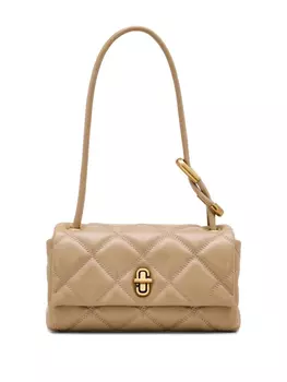Marc Jacobs стеганая сумка на плечо The Quilted Leather Mini Dual, нейтральный