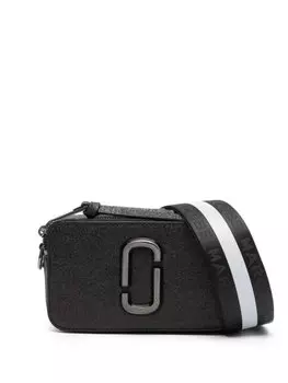 Marc Jacobs сумка через плечо Metallic Snapshot с блестками, черный