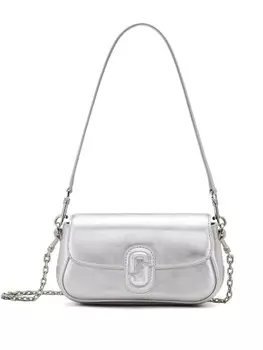 Marc Jacobs сумка на плечо Metallic Clover, серебристый